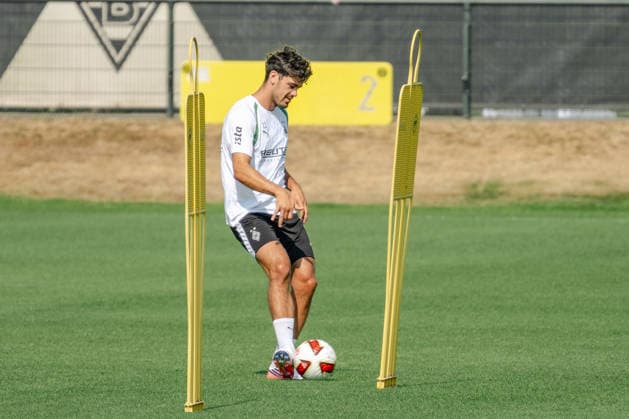 Giovanni Reyna, Borussia Mönchengladbach, age 13, during passing drills. Public training session for Borussia Mönchengladbach at the training facility at ista Borussia Park, Bundesliga 1, soccer, 2026–2027 season, July 30, 2026, Borussia Mönchengladbach public training session, Bundesliga 1, 2026–2027 season, July 30, 2026, Mönchengladbach Copyright: xEibner-Pressefoto ThomasxHaeslerx EP_THR