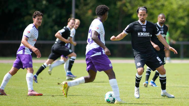 August 1, 2026, BW Schinkel Sports Field, Osnabrück, GER, 2nd and 3rd Divisions, Friendly Match: SV Meppen vs. VfL Osnabrück, Ersin Zehir, SV Meppen 6. DFL regulations prohibit any use of photographs as image sequences and or quasi-video. Osnabrück, Lower Saxony, Netherlands, BW Schinkel Sports Field