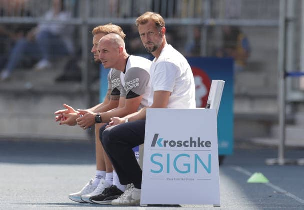 Head Coach Lars Kornetka, Eintracht Braunschweig, Soccer, Men s, 2026–2027 Season, 2. Bundesliga, Eintracht Stadium, Eintracht Braunschweig vs. RAAL La Louvière, preseason, friendly match, 0–0. DFL regulations prohibit any use of photographs as image sequences and or quasi-video.