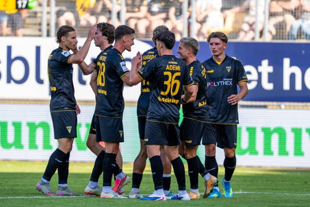 Lukas Scepanik of Alemannia Aachen, No. 7, celebrates his goal to make it 2–0 with his team in the match between Roda Kerkrade and Alemannia Aachen, soccer, international friendly, 2026–2027 season, August 1, 2026, Roda Kerkrade vs. Alemannia Aachen, soccer, international friendly, 2026–2027 season, August 1, 2026, Kerkrade Copyright: xEibner-Pressefoto J.xDerondeaux EP_JDU