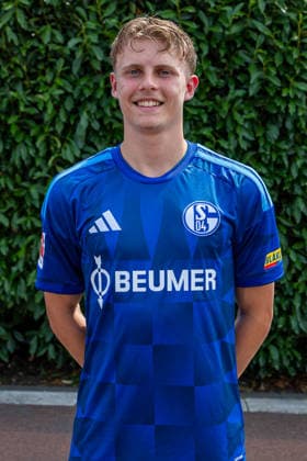 August 3, 2026, Photo shoot for the 2026–2027 season at FC Schalke 04, Bundesliga 1, , Luca Vozar, FC Schalke 04, Gelsenkirchen, Veltins Arena, North Rhine-Westphalia, Germany, xRHR, PHOTO, DEx Copyright: DennisxEwert RHR-FOTOx RHR-FOTO DE