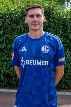 August 3, 2026, Photo shoot for the 2026–2027 season at FC Schalke 04, Bundesliga 1, , Maximilian Wöber, FC Schalke 04, Gelsenkirchen, Veltins Arena, North Rhine-Westphalia, Germany, xRHR, PHOTO DEx Copyright: DennisxEwert RHR-FOTOx RHR-FOTO DE