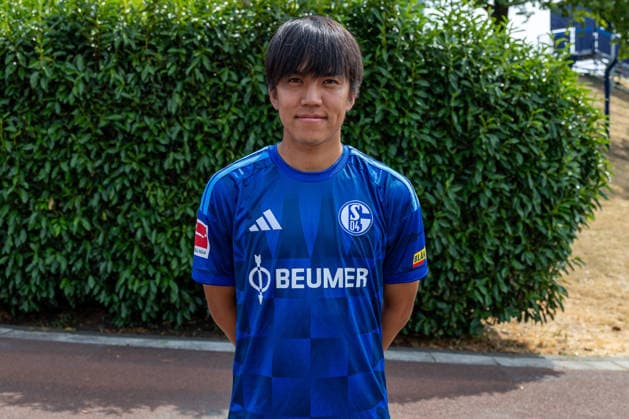 August 3, 2026, Portrait session for the 2026–2027 season at FC Schalke 04, Bundesliga 1, , Satoshi Tanaka, FC Schalke 04, Gelsenkirchen, Veltins Arena, North Rhine-Westphalia, Germany, xRHR, PHOTO, DEx Copyright: DennisxEwert RHR-FOTOx RHR-FOTO DE