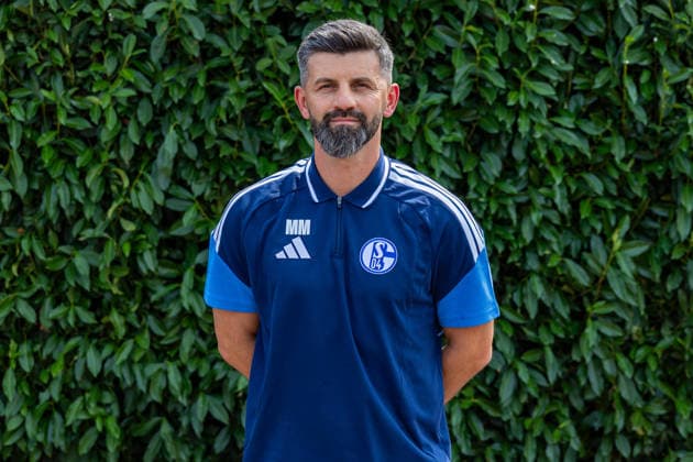 August 3, 2026, Photo shoot for the 2026–2027 season at FC Schalke 04, Bundesliga 1, , Coach Miron Muslic, FC Schalke 04, Gelsenkirchen, Veltins Arena, North Rhine-Westphalia, Germany, xRHR, PHOTO DEx Copyright: DennisxEwert RHR-FOTOx RHR-FOTO DE