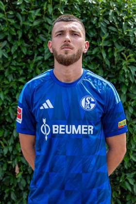 August 3, 2026, Photo shoot for the 2026–2027 season at FC Schalke 04, Bundesliga 1, , Hasan Kurucay, FC Schalke 04, Gelsenkirchen, Veltins Arena, North Rhine-Westphalia, Germany, xRHR, PHOTO DEx Copyright: DennisxEwert RHR-FOTOx RHR-FOTO DE