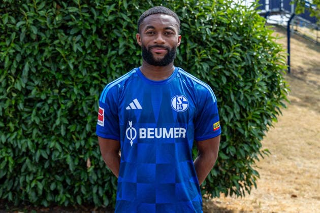 August 3, 2026, Photo shoot for the 2026–2027 season at FC Schalke 04, Bundesliga 1, , Moussa Sylla, FC Schalke 04, Gelsenkirchen, Veltins Arena, North Rhine-Westphalia, Germany, xRHR, PHOTO DEx Copyright: DennisxEwert RHR-FOTOx RHR-FOTO DE
