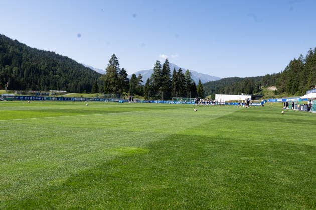 Idyllically located training field, TSG Hoffenheim, soccer, training camp, preseason, 2026–2027 season, GER, August 5, 2026, Eibner Press Photo Andreas Ulmer TSG Hoffenheim, soccer, training camp, preseason, 2026–2027 season, GER, August 5, 2026, Copyright: xEibner-Pressefoto AndreasxUlmerx EP_AUR