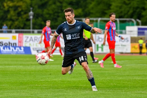 Nico Knystock, VfB Oldenburg, 44; VfB Oldenburg vs. SV Drochtersen Assel, Soccer, Regionalliga Nord, Matchday 2, 2026–2027 Season, August 7, 2026, VfB Oldenburg vs. SV Drochtersen Assel, Soccer, Regionalliga Nord, Matchday 2, 2026–2027 Season, August 7, 2026, Oldenburg Copyright: xEibner-Pressefoto RobertxGertzenx EP_RGN