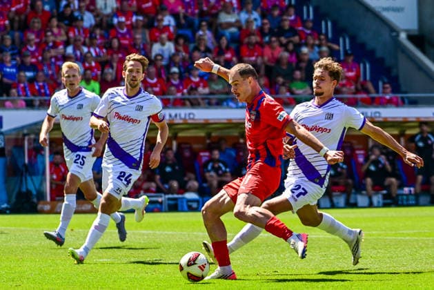 August 8, 2026, Germany, Soccer, Men s, 2. Bundesliga, 1. FC Heidenheim vs. VfL Osnabrück; Budu Zivzivadze (Heidenheim), 11 , goal to make it 1-0; Heidenheim Voith Arena, Baden-Württemberg, Germany Copyright: xNordphotox xHafnerx