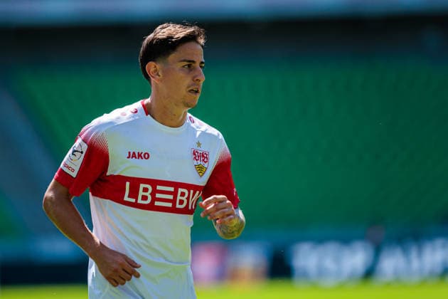 Nicolas Sessa, VfB Stuttgart II, 10 GER, TSV Havelse 1912 vs. VfB Stuttgart II, Soccer, 3rd Division, Matchday 1, 2026–2027 Season, August 8, 2026 DFL regulations prohibit the use of photographs as image sequences and or quasi-video footage GER, TSV Havelse 1912 vs. VfB Stuttgart II, Soccer, 3rd Division, Matchday 1, 2026–2027 season, August 8, 2026, Hanover Copyright: xEibner-Pressefoto JanxRollingerx EP_JSK