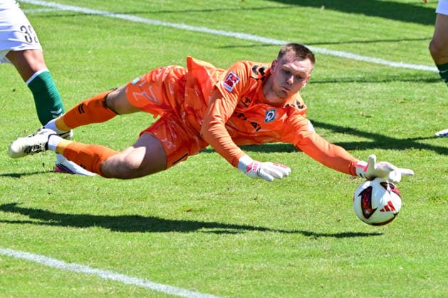 August 8, 2026, GER, Friendly Match: SV Werder Bremen vs. Paderborn, Soccer, 2026–2027 Season, 1 FBL, Goalkeeper Karl Hein, Werder Bremen, Oythe Stadium on Oyther Berg, Lower Saxony, Germany Copyright: xnordphotoxGmbHx xKFOTOx