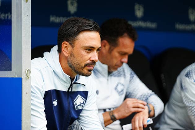 Davide Ancelotti, OSC Lille, Coach (GER), Hamburger SV vs. OSC Lille, Soccer, Friendly Match, 2026–2027 Season, August 8, 2026 (GER), Hamburger SV vs. OSC Lille, Soccer, Friendly Match, 2026–2027 Season, August 8, 2026, Hamburg Copyright: xEibner-Pressefoto MarcelxvonxFehrnx EP_MFN