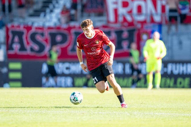 Luca Molinari, SG Sonnenhof Großaspach, 21, SG Sonnenhof Großaspach vs. Fortuna Köln, Soccer, 3rd Division, Matchday 1, August 8, 2026, DFB regulations prohibit any use of photographs as image sequences and or quasi-video. Aspach, Baden-Württemberg, Germany Copyright: xkolbert-press PhilipxZieglerx
