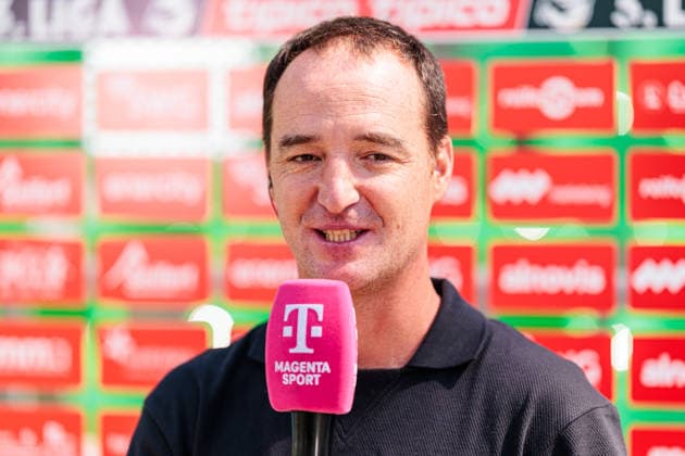 Nico Willig, VfB Stuttgart II Head Coach, in an interview with Magenta Sport GER; TSV Havelse 1912 vs. VfB Stuttgart II, Soccer, 3rd Division, Matchday 1, 2026–2027 Season, August 8, 2026 DFL regulations prohibit the use of photographs as image sequences and or quasi-video GER, TSV Havelse 1912 vs. VfB Stuttgart II, soccer, 3rd League, Matchday 1, 2026–2027 season, August 8, 2026, Hanover Copyright: xEibner-Pressefoto JanxRollingerx EP_JSK