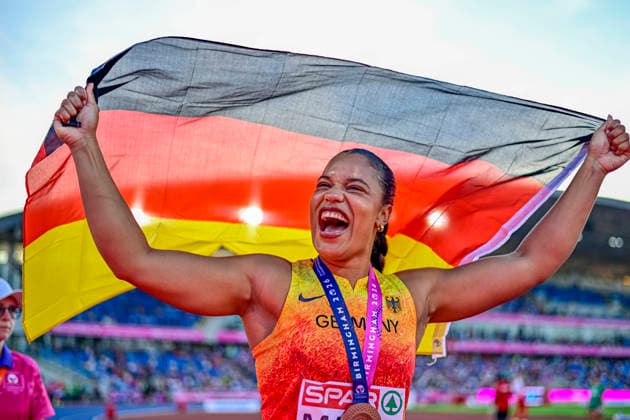 Yemisi MABRY Germany, MTG Mannheim, Women s Shot Put GBR, European Athletics Championships, Track and Field, August 10, 2026, GBR, European Athletics Championships, Track and Field, August 10, 2026, Birmingham Copyright: xEibnerxPressefoto JanxPapenfussx EP_JPS