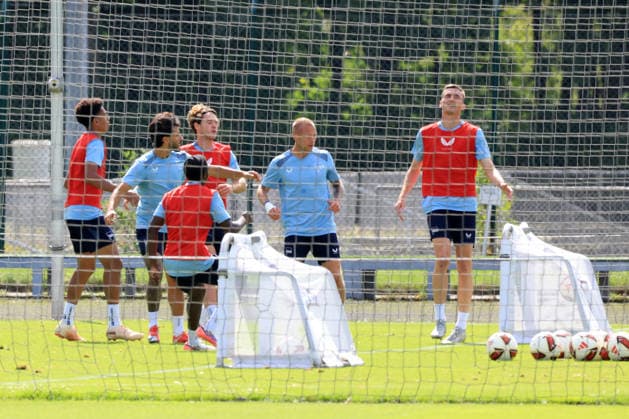 August 11, 2026, GER, Soccer, 2. Bundesliga, 2026–2027 season, Sportforum, Hertha BSC, Hertha player group training, behind the fence, 2. Bundesliga, DFB and DFL regulations prohibit any use of photographs as image sequences and or quasi-video, Berlin Sportforum, Berlin, Germany Copyright: xNordphotox xEnglerx