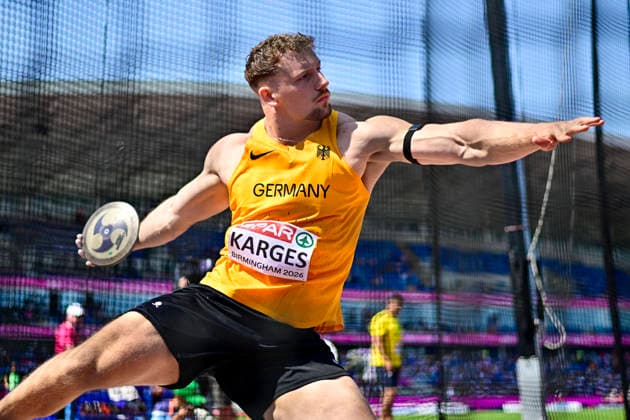 Marius KARGES Germany, Eintracht Frankfurt, Men s Discus Throw GBR, European Athletics Championships, Track and Field, August 11, 2026, GBR, European Athletics Championships, Track and Field, August 11, 2026, Birmingham Copyright: xEibnerxPressefoto JanxPapenfussx EP_JPS