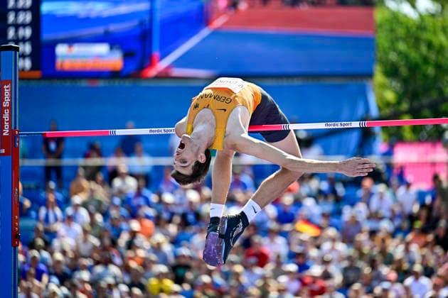 Falk WENDRICH, Germany, LAZ Soest, Men s High Jump, GBR, European Athletics Championships, Track and Field, August 11, 2026, GBR, European Athletics Championships, Track and Field, August 11, 2026, Birmingham Copyright: xEibnerxPressefoto JanxPapenfussx EP_JPS