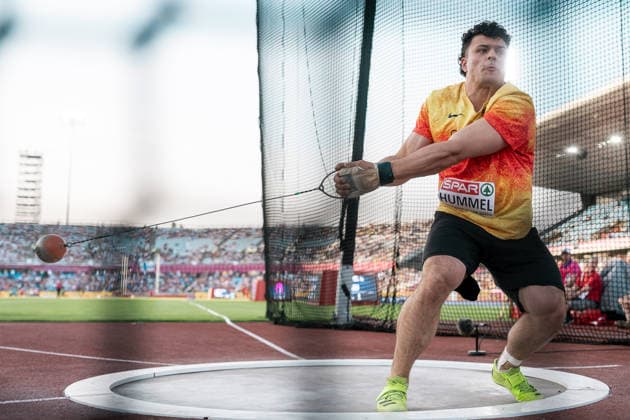 Merlin Hummel, Eintracht Frankfurt, Men s Hammer Throw, GBR, Track and Field, Athletics, 2026 European Athletics Championships, 2026 European Track and Field Championships, Birmingham 2026, August 9, 2026, GBR, Track and Field, Athletics, 2026 European Athletics Championships, 2026 European Track and Field Championships, Birmingham 2026, August 9, 2026, Birmingham Copyright: xStefanxMayerx EP_SMR