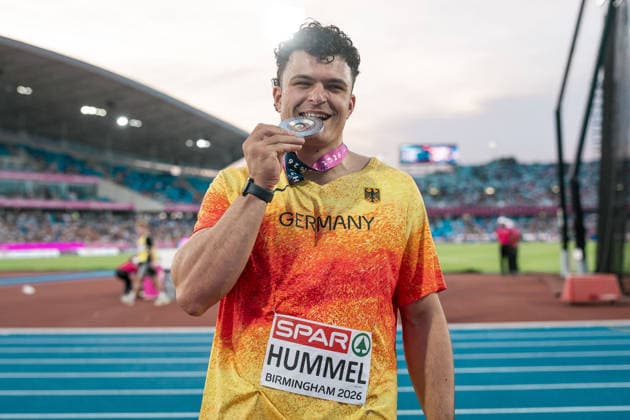 Merlin Hummel, Eintracht Frankfurt, Men s Hammer Throw, GBR, Track and Field, Athletics, 2026 European Athletics Championships, 2026 European Track and Field Championships, Birmingham 2026, August 9, 2026, GBR, Track and Field, Athletics, 2026 European Athletics Championships, 2026 European Track and Field Championships, Birmingham 2026, August 9, 2026, Birmingham Copyright: xStefanxMayerx EP_SMR