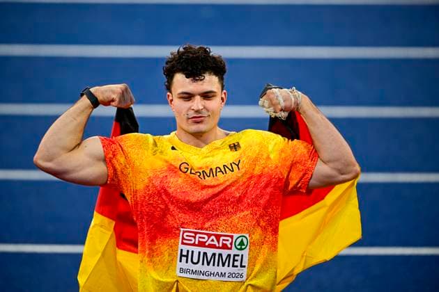 Merlin HUMMEL Germany, Eintracht Frankfurt, Men s Hammer Throw GBR, European Athletics Championships, Track and Field, August 11, 2026, GBR, European Athletics Championships, Track and Field, August 11, 2026, Birmingham Copyright: xEibnerxPressefoto JanxPapenfussx EP_JPS