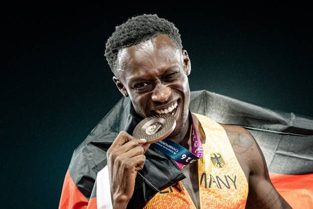 Owen Ansah, Hamburger SV, Men s 100m, GBR, Track and Field, Athletics, 2026 European Athletics Championships, 2026 European Track and Field Championships, Birmingham 2026, August 9, 2026, GBR, Track and Field, Athletics, 2026 European Athletics Championships, 2026 European Track and Field Championships, Birmingham 2026, August 9, 2026, Birmingham Copyright: xStefanxMayerx EP_SMR