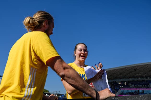 260812 Ebba Salomonsson Lind of Sweden ahead of the women’s discus throw during Day 3 of the 2026 European Athletics Championships on August 12, 2026 in Birmingham. Photo by Mathias Bergeld, BILDBYRAN, code MB MT1066. track and field, athletics, friidrett, friidrotts EM, 2026 European Athletics Championships, 3 BBENG, Sweden, discus throw Copyright: MATHIASxBERGELD BB260812MB005