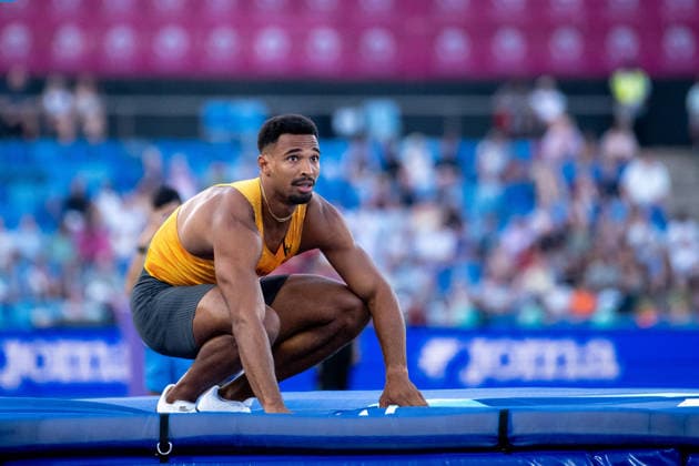 August 12, 2026, GBR, Track and Field, 2026 European Championships, Morning Session, Day 3, Birmingham; Leo Neugebauer, Germany, Men s Decathlon, High Jump, Birmingham Alexander Stadium, England, Great Britain Copyright: xNordphoto Memmlerx