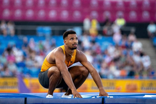 August 12, 2026, GBR, Track and Field, 2026 European Championships, Morning Session, Day 3, Birmingham; Leo Neugebauer, Germany, Men s Decathlon, High Jump, Birmingham Alexander Stadium, England, Great Britain Copyright: xNordphoto Memmlerx
