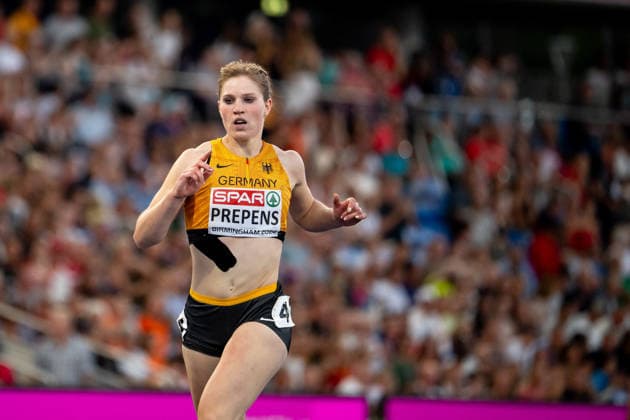 August 12, 2026, GBR, Track and Field, 2026 European Championships, Morning Session, Day 3, Birmingham; Talea Prepens, Germany, Women s 200-meter, Semifinals, Birmingham Alexander Stadium, England, Great Britain Copyright: xNordphoto Memmlerx