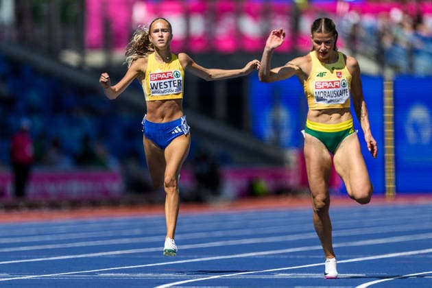 August 13, 2026: Elna Wester of Sweden competes in the women’s 400-meter semifinal on Day 4 of the 2026 European Athletics Championships on August 13, 2026 in Birmingham. Photo by Mathias Bergeld, BILDBYRAN, code MB MT1068. track and field, athletics, friidrett, friidrotts EM, 2026 European Athletics Championships, 400-meter semifinal, Sweden Copyright: MATHIASxBERGELD BB260813MB065