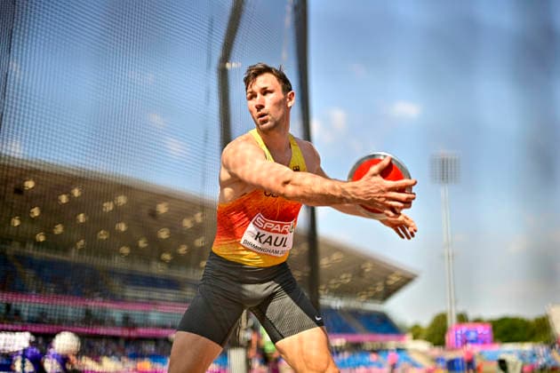 Niklas KAUL, Germany, USC Mainz, Men s 100m Decathlon, GBR, European Athletics Championships, Track and Field, August 13, 2026, GBR, European Athletics Championships, Track and Field, August 13, 2026, Birmingham Copyright: xEibnerxPressefoto JanxPapenfussx EP_JPS