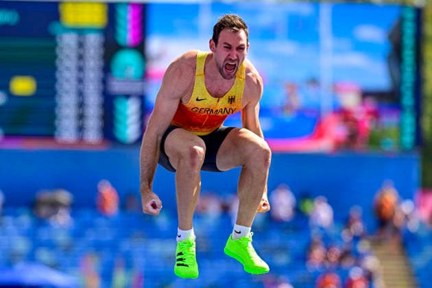 Niklas KAUL, Germany, USC Mainz, Men s 100m Decathlon, GBR, European Athletics Championships, Track and Field, August 13, 2026, GBR, European Athletics Championships, Track and Field, August 13, 2026, Birmingham Copyright: xEibnerxPressefoto JanxPapenfussx EP_JPS