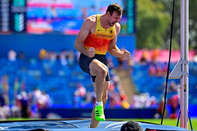 Niklas KAUL, Germany, USC Mainz, Men s 100m Decathlon, GBR, European Athletics Championships, Track and Field, August 13, 2026, GBR, European Athletics Championships, Track and Field, August 13, 2026, Birmingham Copyright: xEibnerxPressefoto JanxPapenfussx EP_JPS