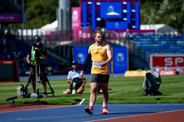 August 13, 2026, GBR, Track and Field, 2026 European Championships, Morning Session, Day 4, Birmingham; Nick Thumm (Germany), Men s Javelin Throw, Qualifying Round, Birmingham Alexander Stadium, England, Great Britain Copyright: xNordphoto Memmlerx