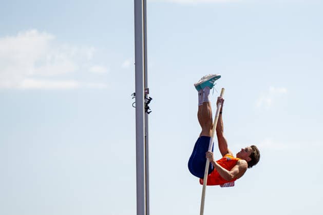 August 13, 2026, GBR, Track and Field, 2026 European Championships, Morning Session, Day 4, Birmingham; Jeff Tesselaar, Netherlands, Men s Decathlon, Pole Vault; Birmingham Alexander Stadium, England, Great Britain Copyright: xNordphoto Memmlerx