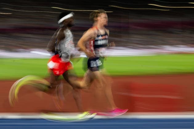 August 13, 2026: Sander Aae Skotheim of Norway competes in the men’s decathlon 1,500-meter race during Day 4 of the 2026 European Athletics Championships on August 13, 2026 in Birmingham. Photo by Mathias Bergeld, BILDBYRAN, code MB MT1068. track and field, athletics, friidrett, friidrotts EM, 2026 European Athletics Championships, 4 BBENG Copyright: MATHIASxBERGELD BB260813MB146