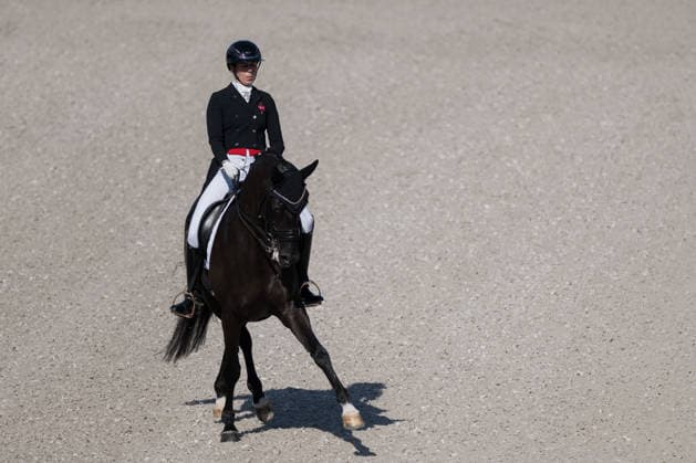 August 14, 2026: Carina Cassoe Kruth of Denmark, riding Heiline’s Danciera, competes in the Dressage Grand Prix Special on Day 4 of the 2026 FEI World Championships on August 14, 2026 in Aachen. Photo by Emma Wallskog, BILDBYRAN, code EW EW0682. equestrian sports, 2026 World Championships, 2026 FEI World Championships, BBENG, equestrian sports, World Championships, dressage, Denmark Copyright: EMMAxWALLSKOG BB260814EW021