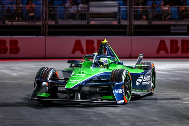 Joel Eriksson, Envision Racing, 14th in Free Practice 1, ABB FIA Formula E World Championship, 2026 London e-Prix, United Kingdom, Season 12 (2025–26), Round 16, July 14, 2026, ABB FIA Formula E World Championship, 2026 London ePrix, United Kingdom, Season 12 (2025–26), Round 16, July 14, 2026, London Copyright: xEibner-Pressefoto LauraxRoemerx EP_LRR