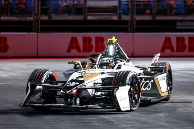 Antonio Felix da Costa, Jaguar TCS Racing, 13th in Free Practice 1, ABB FIA Formula E World Championship, 2026 London e-Prix, United Kingdom, Season 12 (2025–26), Round 16, July 14, 2026, ABB FIA Formula E World Championship, 2026 London e-Prix, United Kingdom, Season 12 (2025–26), Round 16, July 14, 2026, London Copyright: xEibner-Pressefoto LauraxRoemerx EP_LRR