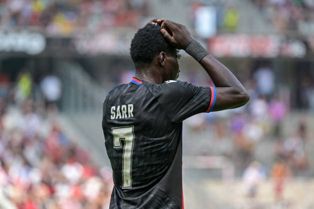 Ismaila Sarr, Crystal Palace FC, 07 with Emotion GER, SC Freiburg vs. Crystal Palace FC, Soccer, Friendly Match, , 2026–2027 Season, August 15, 2026 GER, SC Freiburg vs. Crystal Palace FC, Soccer, Friendly Match, , 2026–2027 Season, August 15, 2026 Freiburg Copyright: xEibner-Pressefotox EP_THS
