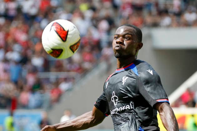 Tyrick Mitchell, Crystal Palace, 03 on the Ball, Germany, Soccer, Friendly Match, 2026–2027, SC Freiburg vs. Crystal Palace, August 15, 2026, Freiburg im Breisgau, Europa-Park Stadium, Germany Copyright: xGrantxHubbsx