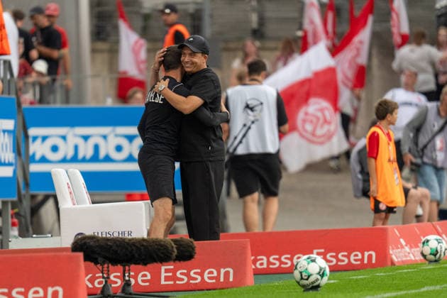 Samir Ferchichi, TSV Havelse, Head Coach, GER Rot Weiss Essen vs. TSV Havelse, Soccer, 3rd Division, Matchday 02, 2026–2027 Season, August 15, 2026 DFB DFL regulations prohibit any use of photographs as image sequences and or quasi-video, GER Rot Weiss Essen vs. TSV Havelse, Soccer, 3rd Division, Matchday 02, 2026–2027 season, August 15, 2026, Essen Copyright: xEibner-Pressefoto FabianxFriesex EP_FFE