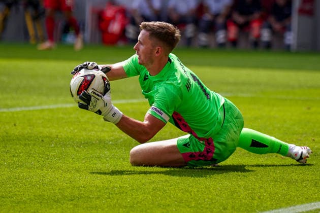 German Soccer, Season Opener, Exhibition Match, Friendly Match, August 15, 2026, SC Freiburg vs. Crystal Palace FC (England), Europa-Park Stadium, Freiburg im Breisgau, Dean Henderson (Crystal Palace), 01 Copyright: xJOERANxSTEINSIEKx