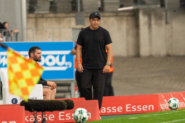 Samir Ferchichi, TSV Havelse, Head Coach, GER Rot Weiss Essen vs. TSV Havelse, Soccer, 3rd Division, Matchday 02, 2026–2027 Season, August 15, 2026 DFB DFL regulations prohibit any use of photographs as image sequences and or quasi-video, GER Rot Weiss Essen vs. TSV Havelse, Soccer, 3rd Division, Matchday 02, 2026–2027 season, August 15, 2026, Essen Copyright: xEibner-Pressefoto FabianxFriesex EP_FFE