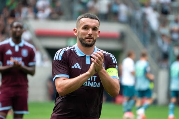 Germany Friendly Match, 2026-2027 Season, Mönchengladbach vs. Aston Villa, Borussia Park Stadium, Mönchengladbach, after the game: John McGinn (Aston Villa), 7, facial expression, emotions, Mönchengladbach, Borussia Park Stadium, Germany Copyright: xOrhanxHabashx