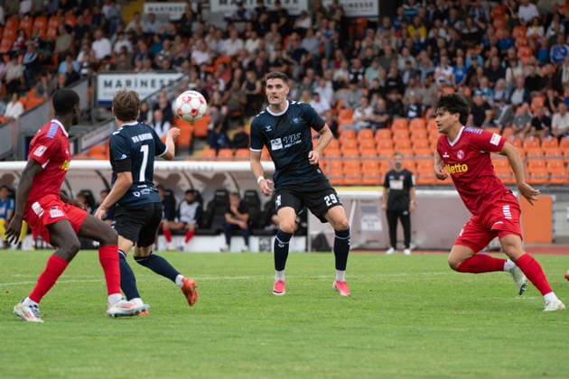 August 15, 2026, GER, Soccer, Regionalliga Nord, Matchday 4, 2026–2027 Season, Oldenburg, Marschweg Stadium, VfB Oldenburg vs. FC Eintracht Norderstedt; Mats FACKLAM is waiting in the middle; VfB Oldenburg 29; Oldenburg; Marschweg Stadium; Lower Saxony; Germany Copyright: xnordphotoxGmbHx xRojahnx