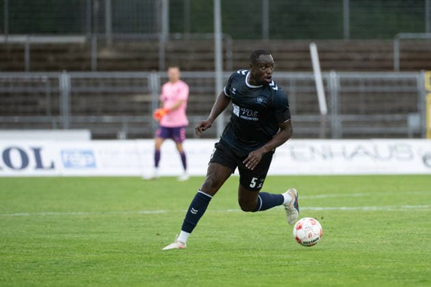 August 15, 2026, GER, Soccer, Regionalliga Nord, Matchday 4, 2026–2027 Season, Oldenburg, Marschweg Stadium, VfB Oldenburg vs. FC Eintracht Norderstedt: Looking Ahead – Anour ADAM, VfB Oldenburg 5, Oldenburg, Marschweg Stadium, Lower Saxony, Germany Copyright: xnordphotoxGmbHx xRojahnx