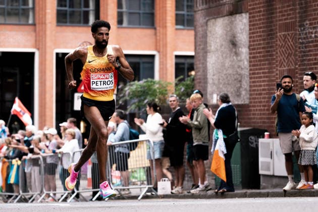 Amanal Petros Hannover 96, Men s Marathon, GBR, Track and Field, Athletics, 2026 European Athletics Championships, 2026 European Track and Field Championships, Birmingham 2026, August 9, 2026, GBR, Track and Field, Athletics, 2026 European Athletics Championships, 2026 European Track and Field Championships, Birmingham 2026, August 9, 2026, Birmingham Copyright: xStefanxMayerx EP_SMR