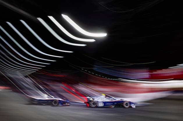 2026 FORMULA E LONDON ePRIX 51 MULLER Nico (swi), Porsche Formula E Team, Porsche 99X Electric, action 94 WEHRLEIN Pascal (ger), Porsche Formula E Team, Porsche 99X Electric, action during the London ePrix, 16th and 17th round of the 2025-26 ABB FIA Formula E World Championship, WM, Weltmeisterschaft on the ExCel London Circuit from August 14 to 16, 2026 in London, United Kingdom - Copyright: xGERMAINxHAZARDx